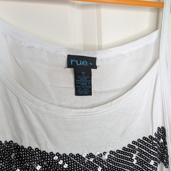 Rue 21 Plus  Sequin Tank Top- EUC - Picture 3 of 3